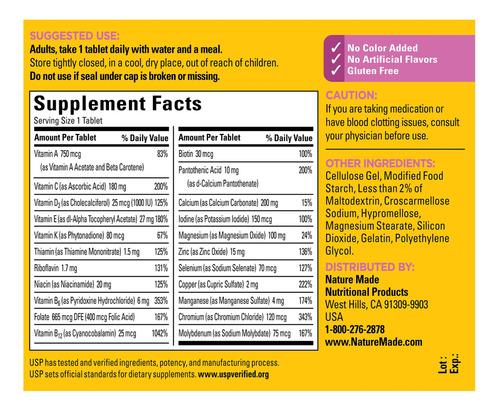 Multivitamínico Feito Na Natureza Para Mulheres Com Mais De - Imagem 5