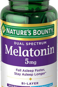Melatonina 5mg De Espetro Duplo Da Nature&quots Bounty 100% Liv