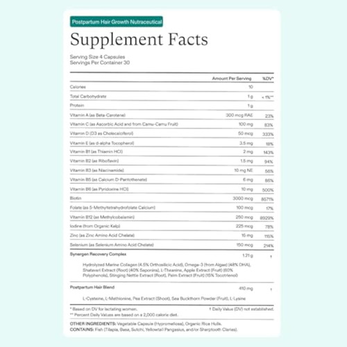 Suplementos De Crescimento Capilar Pós-parto Nutrafol E - Imagem 11