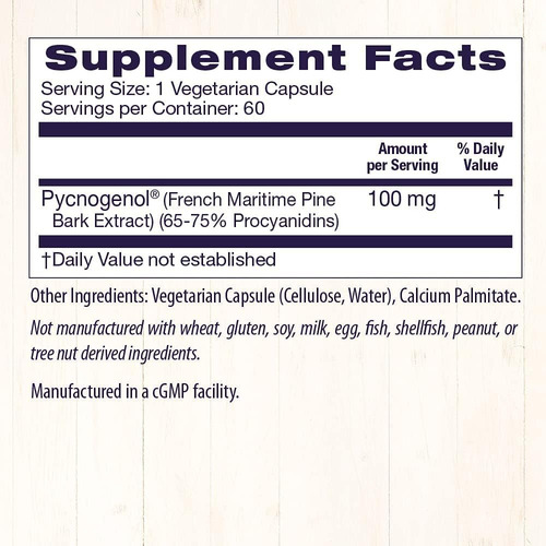 Healthy Origins Pycnogenol 100 Mg Extrato Da Casca De Pinho - Imagem 10
