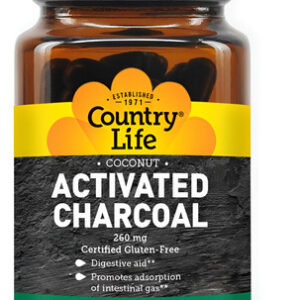 Suplemento De Carvão Ativado De Coco Country Life 260 Mg