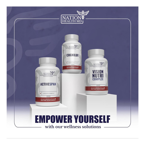 Nation Health Md Vision Nutri Complex Vitaminas Para Olhos - Imagem 12