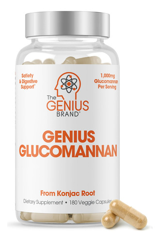 Suplemento The Genius Brand Genius Glucomannan 1.000 Mg