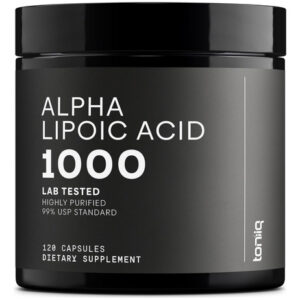 Toniiq 1000 Mg Ácido Alfa-lipóico Cápsulas 99% Puro