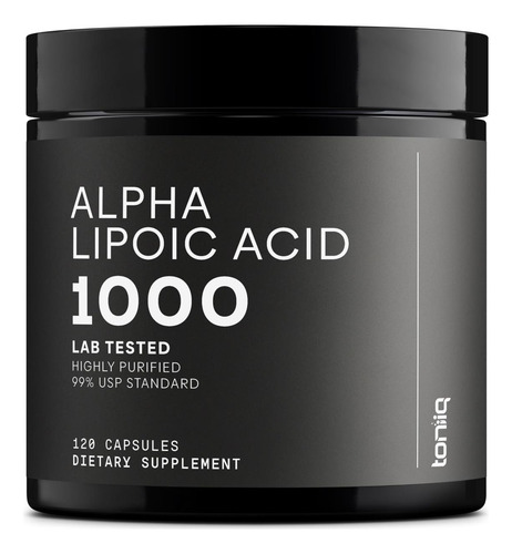 Toniiq 1000 Mg Ácido Alfa-lipóico Cápsulas 99% Puro