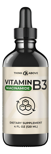 Suplemento Think Above Liquid Vitamina B3 Niacinamida 120ml