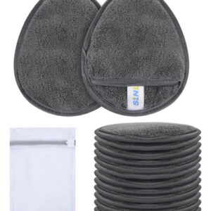 Almofadas Removedoras De Maquiagem Pacote De 12 Microfibras