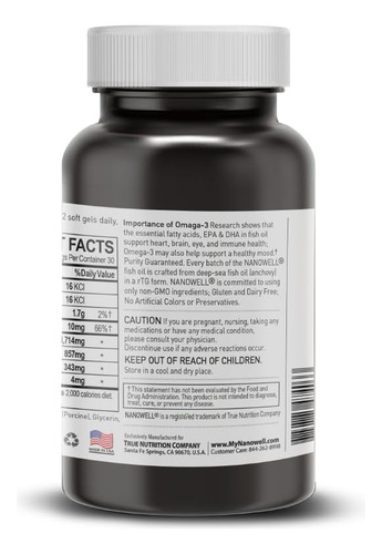 Óleo De Peixe Vermelho Omega-3 1714 Mg Suplemento Dietético - Imagem 9