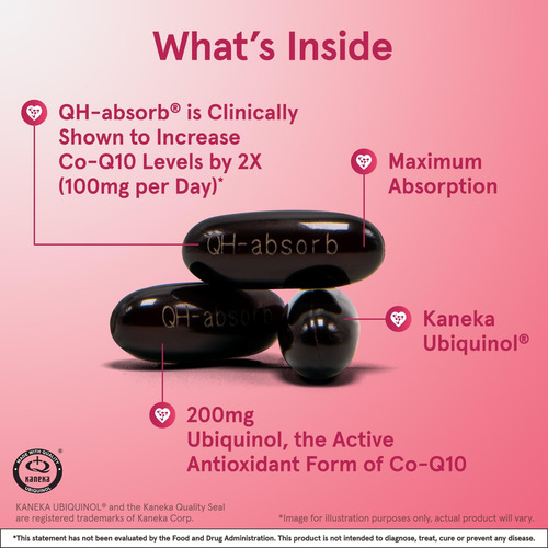 Suplemento Jarrow Formulas Qh-absorb 200 Mg De Cápsulas De C - Imagem 3