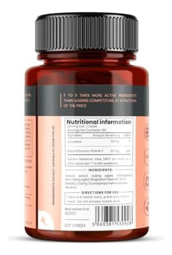 Pureclinica 50mg Licopeno X 360 Comprimidos (2 Garrafas De O - Imagem 3