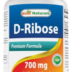 D -ribose 700mg 180 Vcaps - Produção De Energia Atp Natural