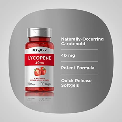 Suplemento De Licopeno Piping Rock 40mg 100 Cápsulas - Imagem 4