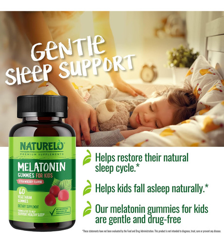 Naturelo Melatonin Gummies For Kids Sem Glúten Sem Ogm Sem - Imagem 6