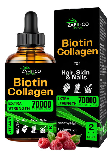 Gotas De Biotina E Colágeno Líquidos Mcg Extra Strength De E - Imagem 7