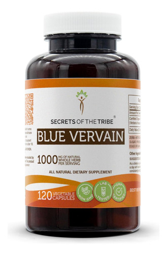 Segredos Da Tribo Blue Vervain 120 Cápsulas 1000 Mg Blue V - Imagem 8