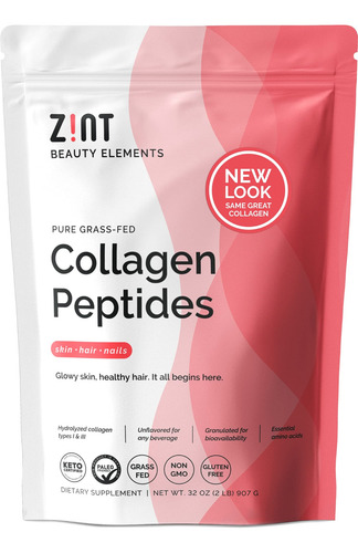 Peptídeos De Colágeno Em Pó Zint Paleo Keto 946ml Hidrolisad