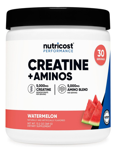 Creatina Nutricat Com Aminos 30 Porções Sabor Melancia