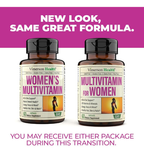 Multivitamínico Vimerson Health Women"s Com 20 Vitaminas E M - Imagem 7
