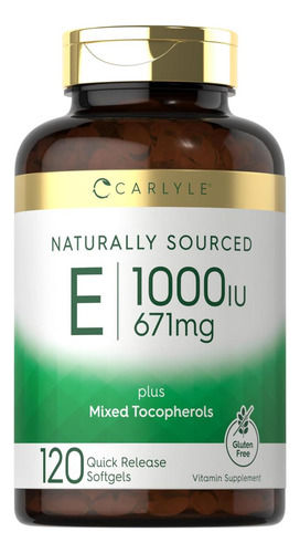 Carlyle Vitamina E Plus Tocoferóis Mistos 1000 Ui (671 Mg) - Imagem 9