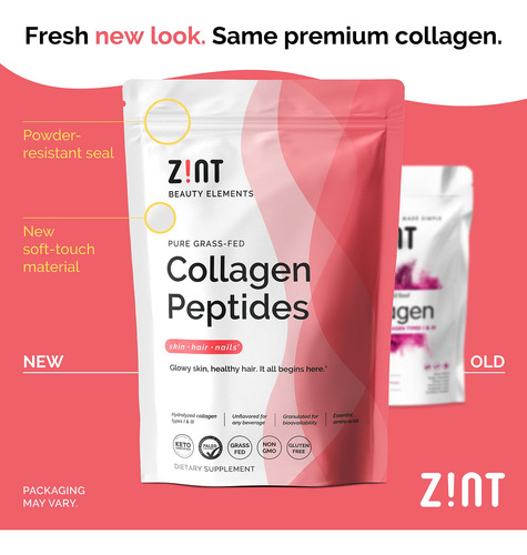 Peptídeos De Colágeno Em Pó Zint Paleo Keto 946ml Hidrolisad - Imagem 2