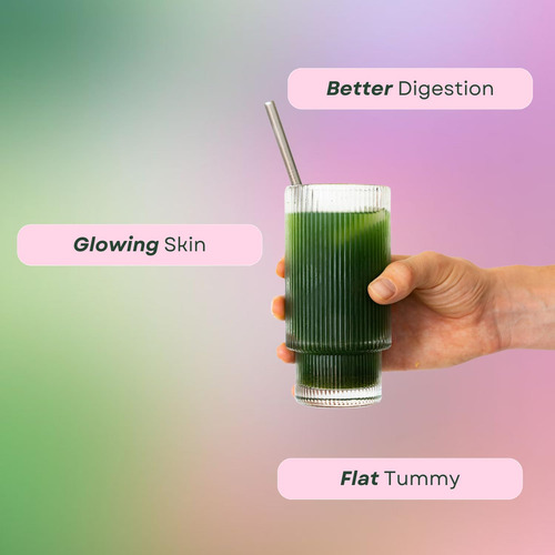Suplemento Ami Fitness Glow Greens Em Pó Com Colágeno 30 Svg - Imagem 5