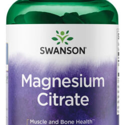 Suplemento Swanson Citrato De Magnésio 1125 Mg 240 Comprimi