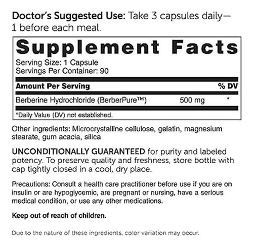 Dr. Berberina De Grau Clínico Whitaker 1.500 Mg Por Dose D - Imagem 2