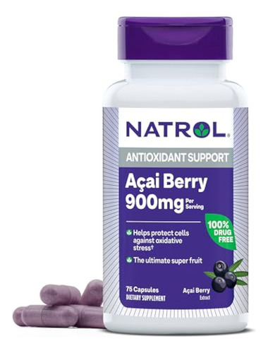 Natrol Açaí 900 Mg Por Porção Dietético - Imagem 7
