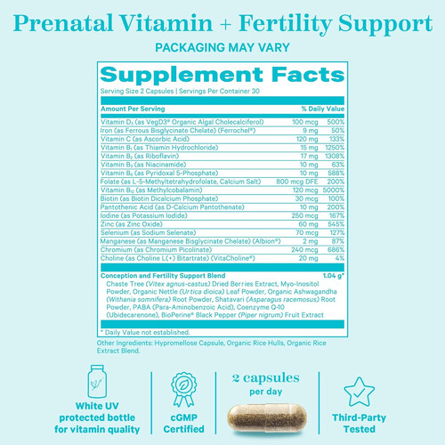 Pink Stork Suplementos De Fertilidade Para Mulheres - Mul... - Imagem 4