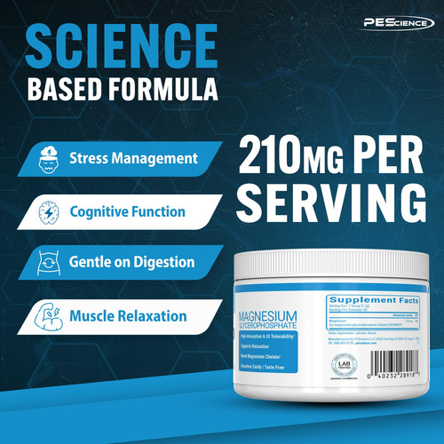 Suplemento De Magnésio Prescience Mag-gp Quelated Powder 60 - Imagem 5