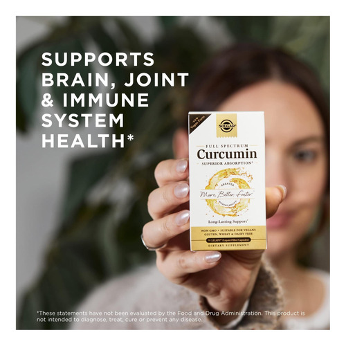 Solgar Full Spectrum Curcumin - 90 Licaps - Absorção Superio - Imagem 11