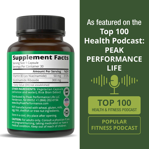 Suplemento Peak Performance Nicotinamide Riboside Nr - Imagem 12