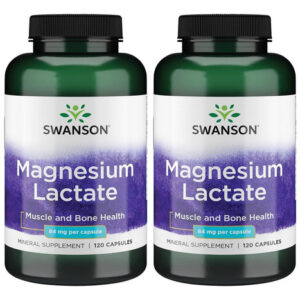 Suplemento Mineral Swanson Lactato De Magnésio 84 Mg 120 Cáp
