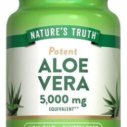 Natures Truth Aloe Vera Softgels 5000mg 100 Contagens
