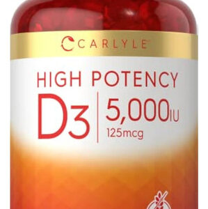 Cápsulas Gelatinosas Carlyle Vitamin D3 5000 Ui 500 Unidad