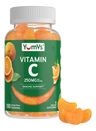 Gomas De Vitamina C Yumvs Para Adultos - 250 Mg De Laranja