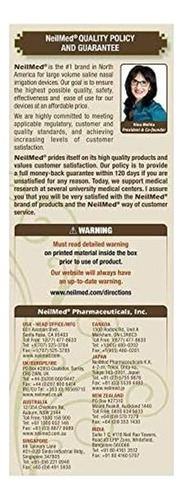 Neilmed Classic Porcelain Neti Pot Green Com 30 Pacotes Pré - Imagem 13