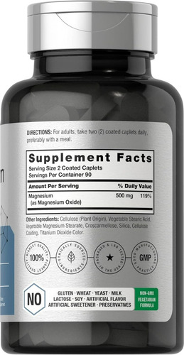Suplementos Horbäach Magnésio 250 Mg 180 Cápsulas - Imagem 2