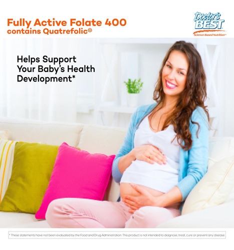 Suplemento Doctor"s Best Folato Totalmente Ativo 400 Mcg - Imagem 4