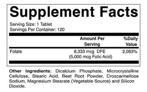 Vitamatic 2 Pack De Ácido Fólico 5mg (5000 Mcg) - 120 Compr - Imagem 2