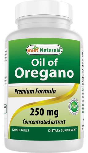 Best Naturals Óleo De Orégãos 250 Mg Softgels 120count