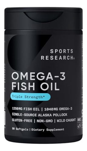 Óleo De Peixe Ômega 3 De Força Tripla Para Pesquisa Esportiv