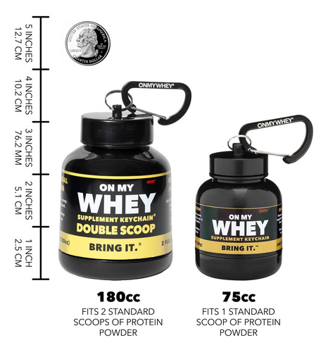 Pote Para Pó De Proteína Onmywhey Com Funil - Imagem 8