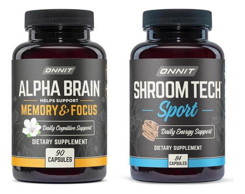 Onnit Premium Alpha Brain Bundle - Suplemento Cerebral Nootr