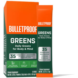 Suplemento: Pacotes Bulletproof Greens 15 Unidades