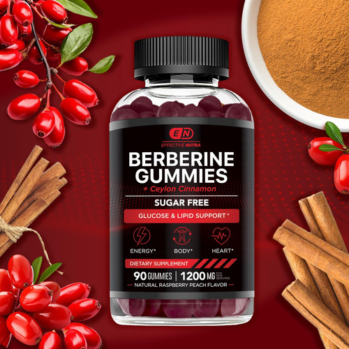 Eficaz Nutra Berberina Gomas Sem Açúcar 1200 Mg - Suplemento - Imagem 15
