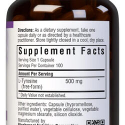 Cápsulas De Vitamina Bluebonnet Ltirosina 500 Mg Contagem D