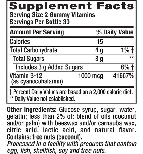Suplemento De Vitaminas De Goma Fram Vitafusion B12 De 60 Qu - Imagem 7