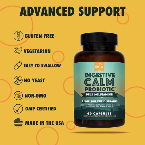 Probiótico Calmante Digestivo De Ritmo Natural (mais L-gluta - Imagem 18