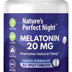 Suplemento Nature&quots Perfect Night Melatonina 20 Mg 180 Compr